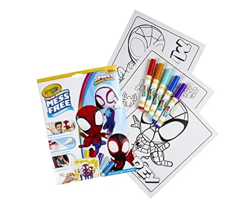 Crayola Spiderman Color Wonder Coloring Set, 23 Piece Set | Mess-Free Coloring Pages & Markers for Toddlers thumbnail 7