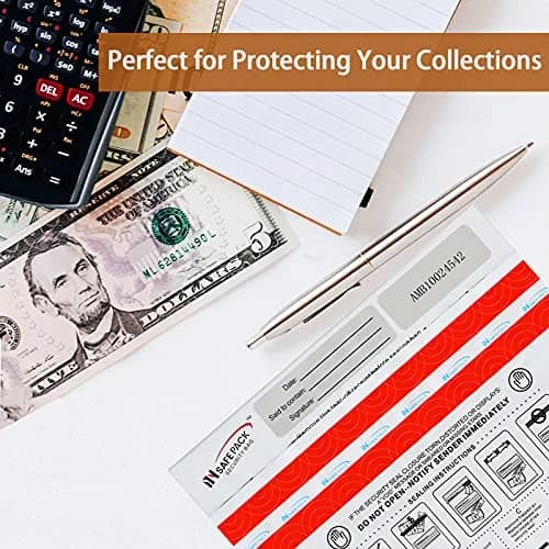 INSAFEPACK 12"x16" Bank Deposit Bags (100 Count) | Tamper Evident Security Pockets thumbnail 6