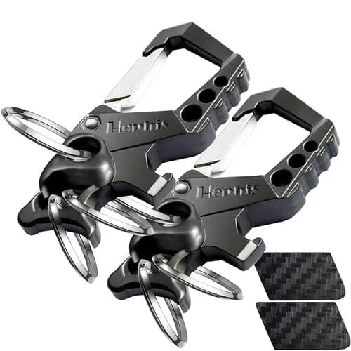 Hephis Heavy Duty Skull Metal Key Organizer, 57g | Multi-tool Keychain for Men thumbnail 1