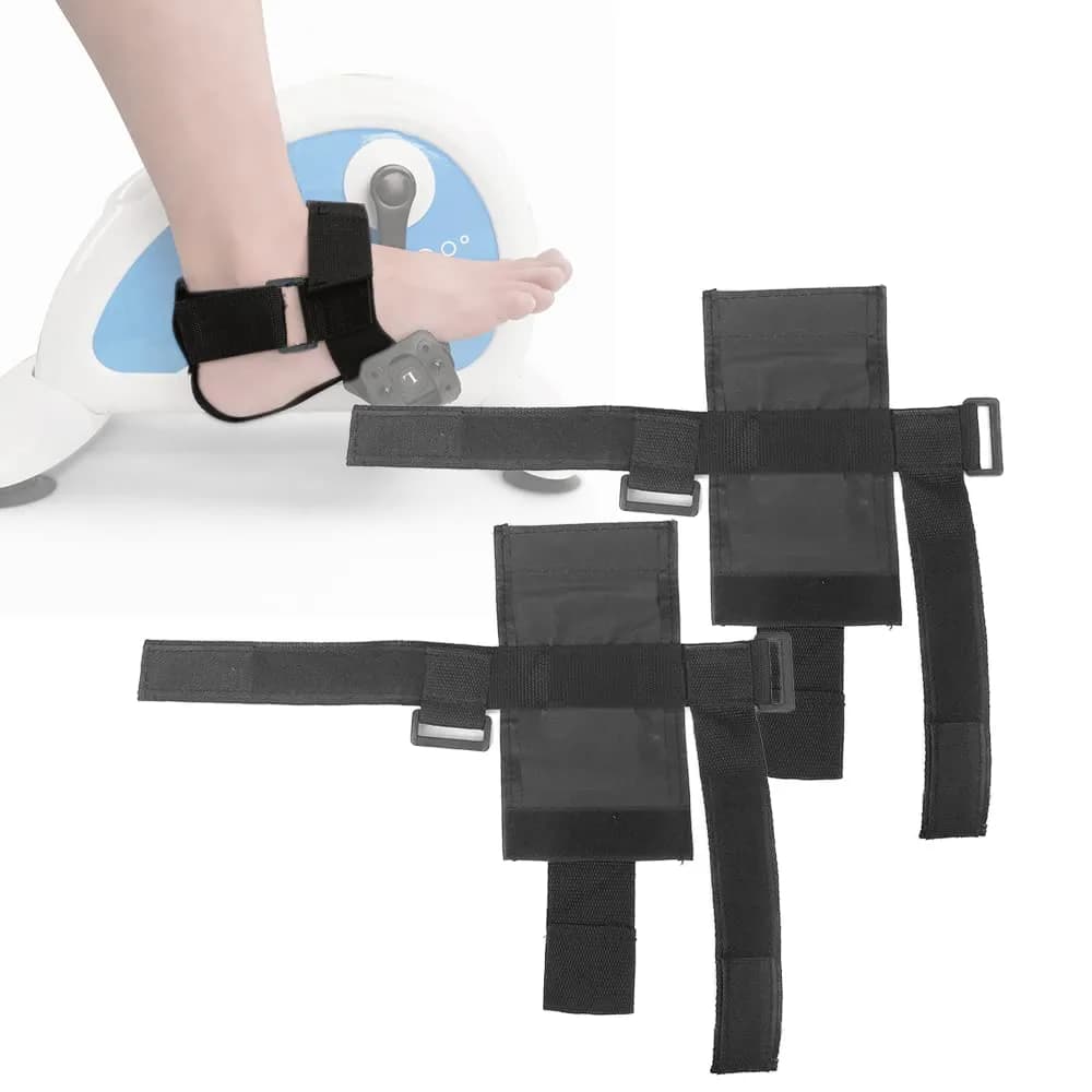 MESINURS Under Desk Bike Pedal Straps - Bicycle Foot Fixed Brace for Elderly & Disabled Leg Training, 2 PCS - main product image