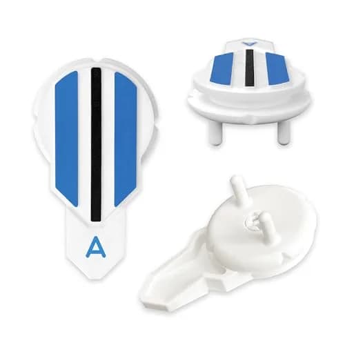 Alignment Ball Mark Blue Golf Ball Marker with 360° Rotating Alignment Aid | USGA Compliant thumbnail 2