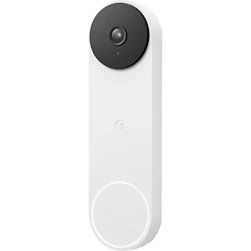 Google Nest Doorbell (Battery) - Snow | Wireless Video Doorbell with Night Vision thumbnail 1