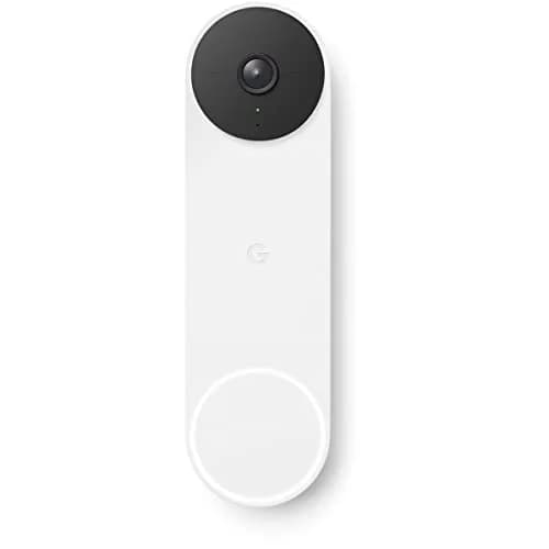 Google Nest Doorbell (Battery) - Snow | Wireless Video Doorbell with Night Vision thumbnail 2