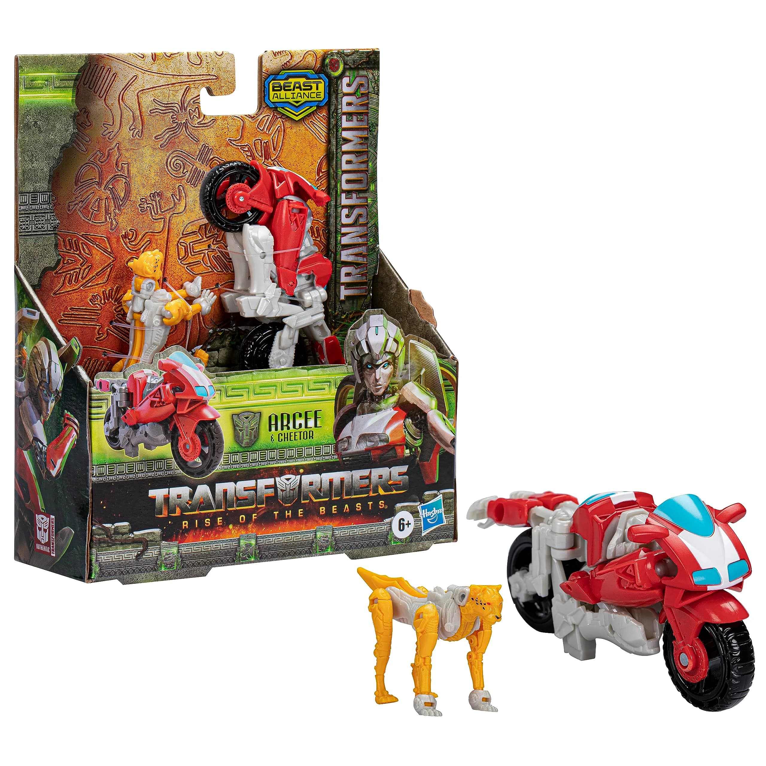 Transformers Rise of the Beasts Beast Alliance 2-Pack Arcee & Cheetor Toys, 5-inch | Epic Movie-Inspired Battle Set for Kids 6+ - main product image
