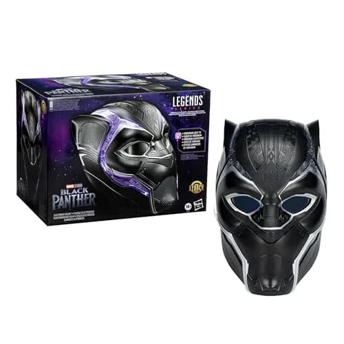 Marvel Legends Black Panther Electronic Roleplay Helmet | Movie-Accurate, Adjustable Fit, Vibranium FX thumbnail 7