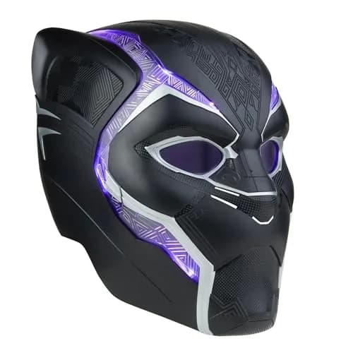 Marvel Legends Black Panther Electronic Roleplay Helmet | Movie-Accurate, Adjustable Fit, Vibranium FX thumbnail 2