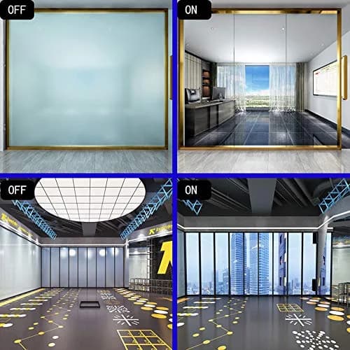 MEGICOLIM Switchable Smart Film PDLC Electronic Tint Glass Sticker 15.24cm x 20.83cm | Privacy Protection & Projection Screen thumbnail 4