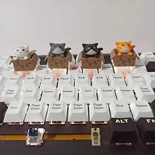 Mirai Past Grey Keyboard Keycap OEM R4 Height 3.5x3.5cm | Custom Cartoon Anime Backlit thumbnail 2