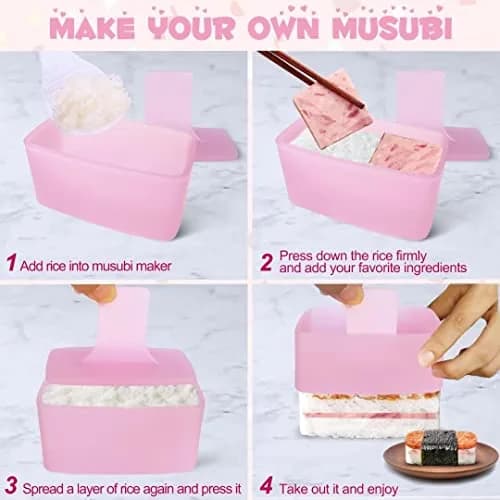 TAORISH Onigiri Mold 3 Pack Triangle Rice Ball Maker for Kid Lunch Bento & Home DIY | Durable Plastic thumbnail 4