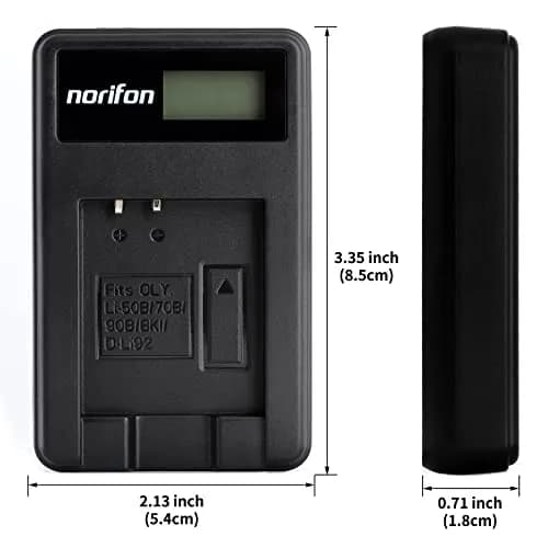 Norifon NP-BK1 LCD USB Charger for Sony Cyber-Shot DSC-S750, DSC-S780, DSC-S950, DSC-S980, DSC-W180, DSC-W190, DSC-W370, MHS-PM5, Webbie HD, Webbie MHS-PM1 thumbnail 5