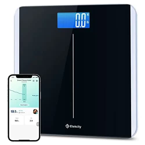 Etekcity Smart Digital Bathroom Scale for Body Weight and BMI, Black | 180 kg (400 lb) Capacity thumbnail 1