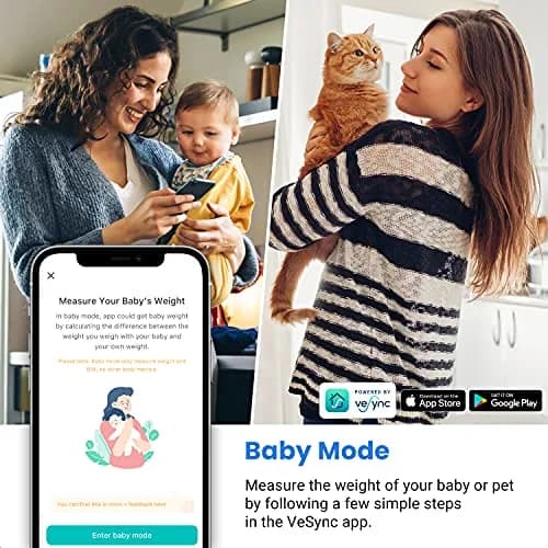 Etekcity Smart Digital Bathroom Scale for Body Weight and BMI, Black | 180 kg (400 lb) Capacity thumbnail 5