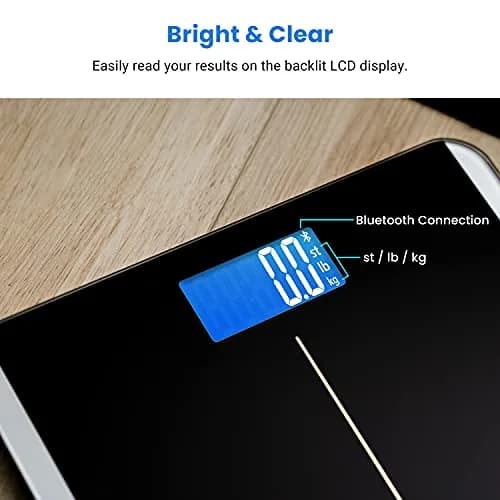 Etekcity Smart Digital Bathroom Scale for Body Weight and BMI, Black | 180 kg (400 lb) Capacity thumbnail 8