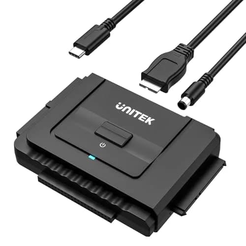 Unitek USB-C IDE/SATA Adapter for 2.5/3.5" HDD/SSD | Dual-Drive Support, 6Gbps thumbnail 1