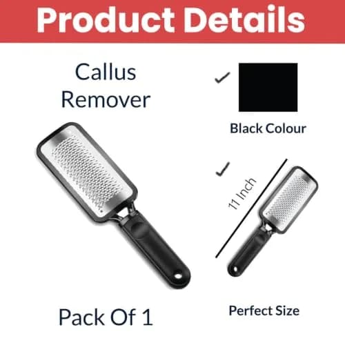Temperia Professional Metal Foot Scrubber Tool 25.9 cm (10.2 inch) | Removes Dead Skin & Calluses thumbnail 4