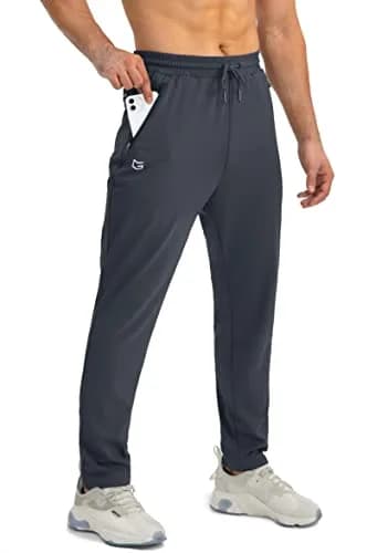 G Gradual Men's Sweatpants with Zipper Pockets Tapered Fit | Athletic & Versatile (XX-Large, Grey) thumbnail 1