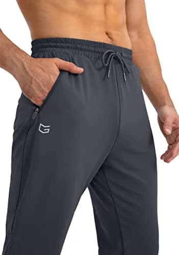 G Gradual Men's Sweatpants with Zipper Pockets Tapered Fit | Athletic & Versatile (XX-Large, Grey) thumbnail 4