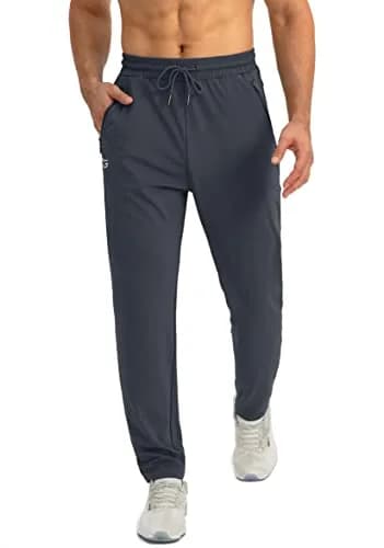 G Gradual Men's Sweatpants with Zipper Pockets Tapered Fit | Athletic & Versatile (XX-Large, Grey) thumbnail 2