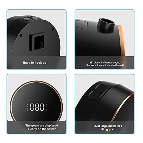 CAZOKASI Automatic Foaming Wall Dispenser Black | Touchless Sensor for Bathroom & Commercial Use thumbnail 4