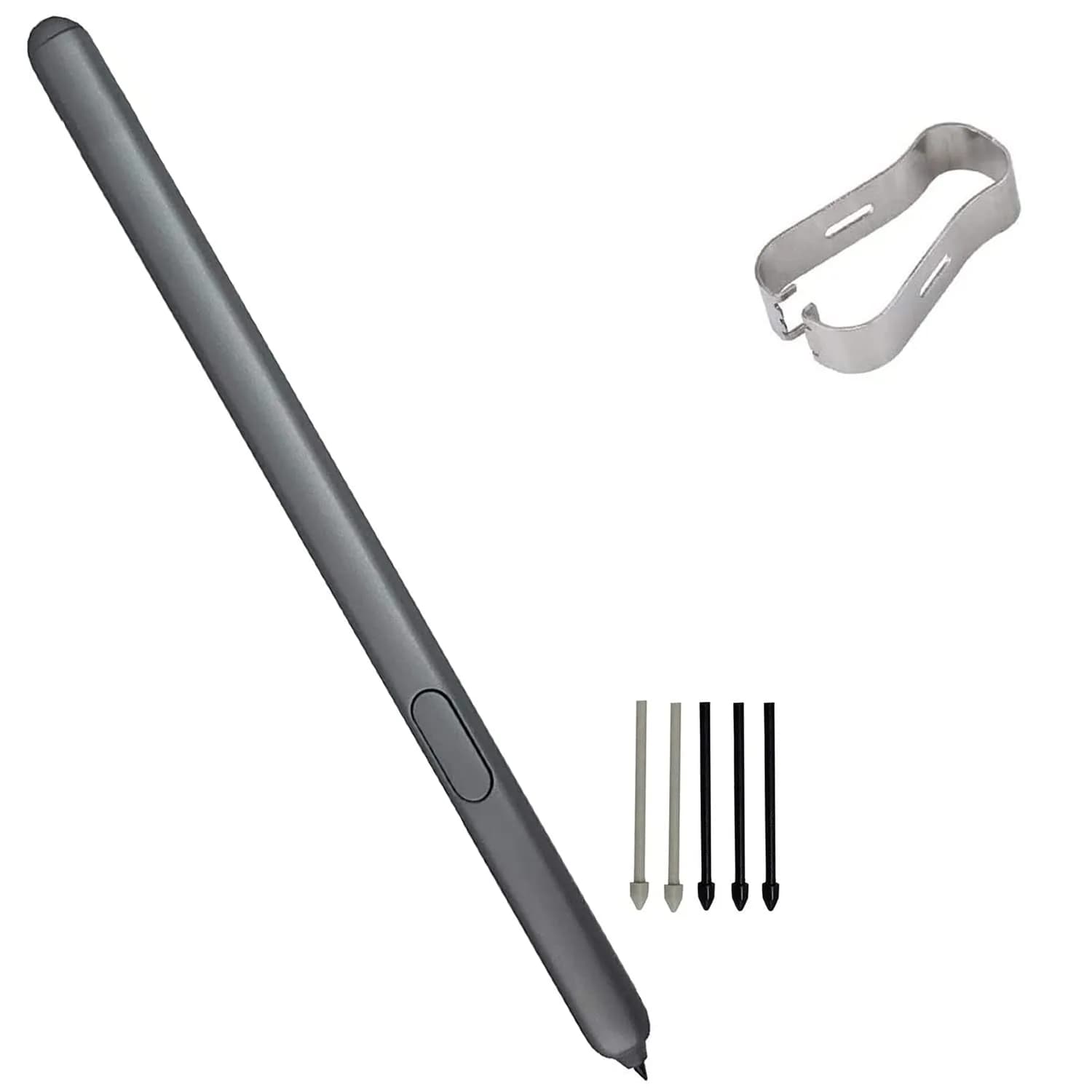 Dogxiong Stylus Pen for Samsung Galaxy Tab S6 S6 Lite S7 S8, 4096 Pressure Sensitivity, Black | Replacement S Pen with 5 Extra Tips - main product image