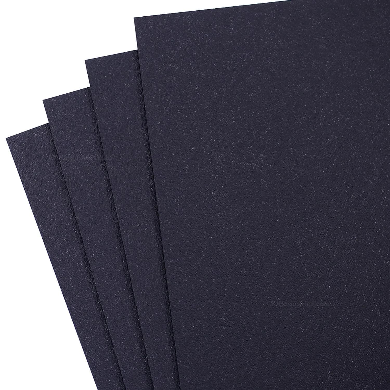 Holstex Kydex V Thermoform Sheet - Black P1 Texture 0.080in (20.3cm x 30.5cm) | USA-Made for Holster Making — (04 Sheets) / (.060)(12x12)