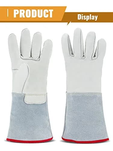 Bonvoisin Cryogenic Gloves 14.2" / 36cm Long | Liquid Nitrogen & Cold Storage Safety thumbnail 2