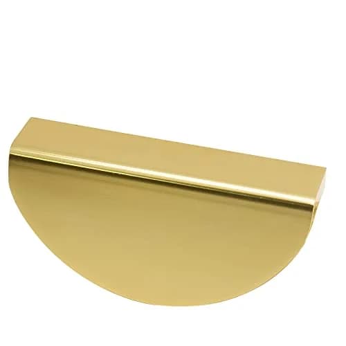 Jiozermi Half Moon Cabinet Pulls Gold 78mm (3 inch) | Modern Aluminum Alloy Hardware thumbnail 5