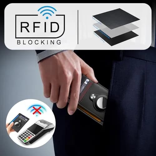 Hawanik Slim Front Pocket Wallet for Men | RFID Protected, Minimalist Card Holder (3.3" x 4.1") thumbnail 4