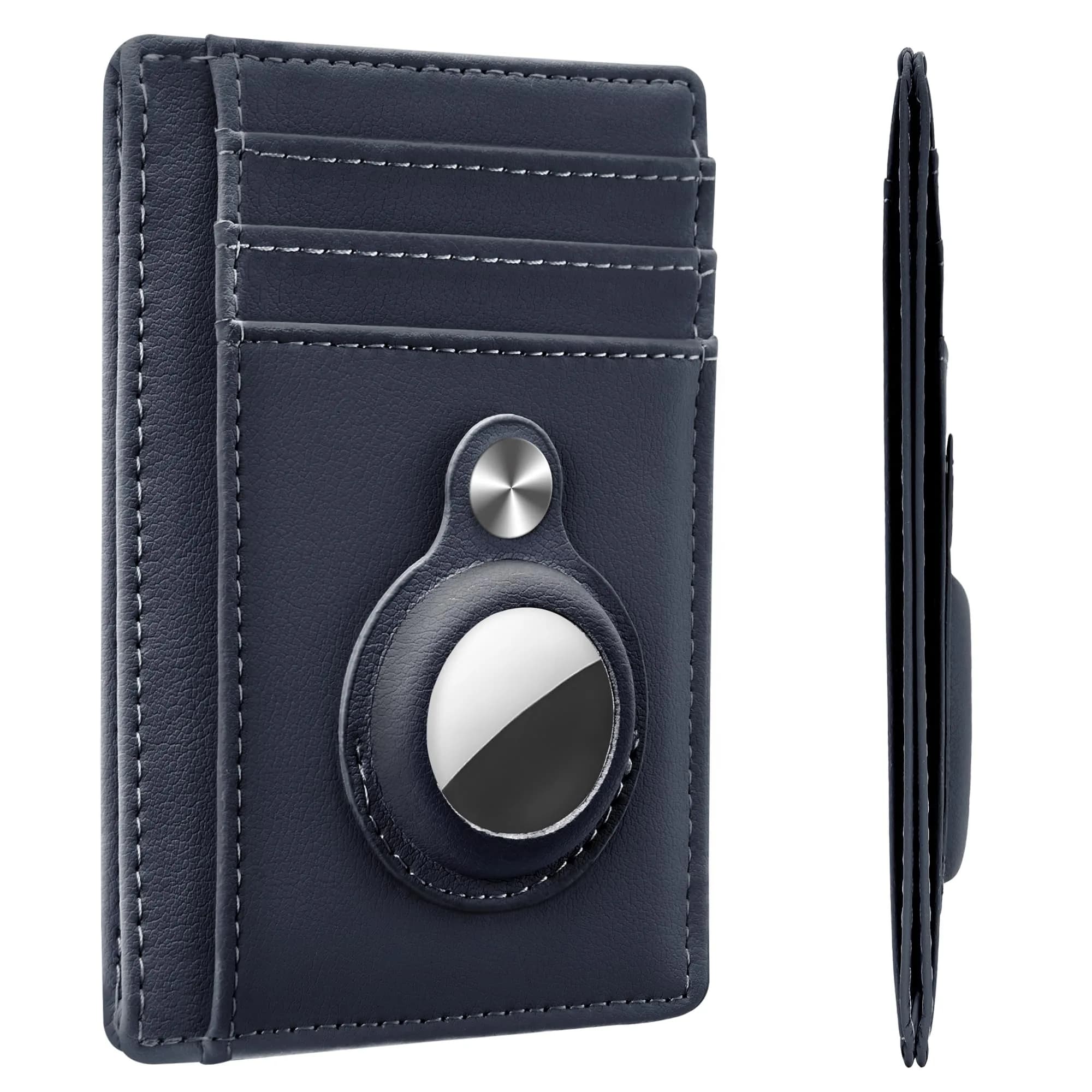 Hawanik Slim Minimalist Front Pocket Air Tag Wallet Thin Card Holder Wallet