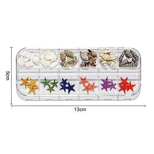 Teensery Nail Art Rhinestones 2 Boxes Ocean Shell Starfish Shells | 12 Styles for Glamorous Nails thumbnail 4