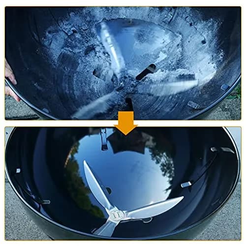 GazyGrill 22-1/2-Inch One-Touch Cleaning System Kit for Weber Kettle Grills | Silver thumbnail 6