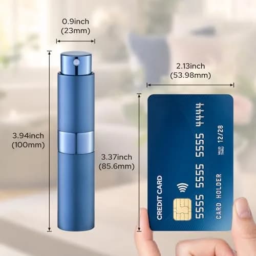 LISAPACK Refillable Perfume Atomizer Spray Bottle 8ml (0.27 Fl Oz) | Twist-Up Leak-Proof Design for Travel thumbnail 8