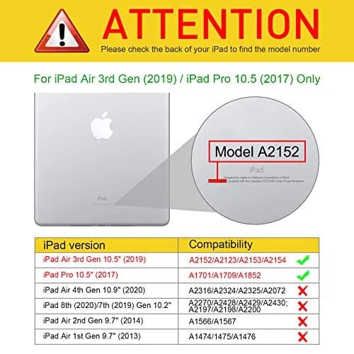 FINTIE Clear Case for iPad Air 3rd Gen 10.5" | Slim Shockproof Cover with Pencil Holder thumbnail 2