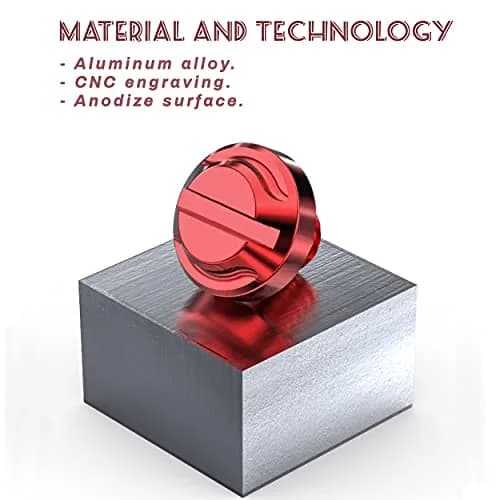 AVERZELLA Red M10 Motorcycle Mirror Hole Plugs 4pcs (2 Regular + 2 Reverse) | CNC Aluminum Anodized Finish thumbnail 4
