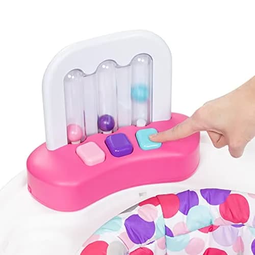 Smart Steps® 3-in-1 Bounce N' Play Activity Center Plus with STEM Learning Toys, Princess Pink | Converts from Activity Center to Flat Table, Supports Baby Development thumbnail 6