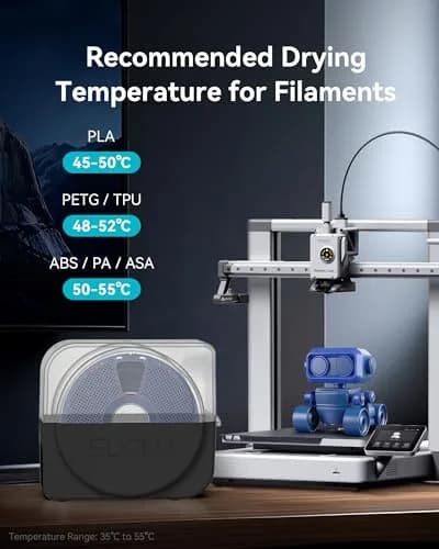 SUNLU Filament Dryer Box S1 Plus Black 27.1cm (10.67in) | Fast Drying with Fan for 1.75-3.00mm Filament thumbnail 6