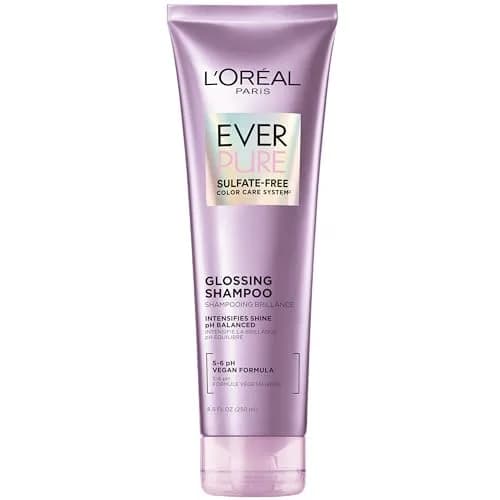 L'Oreal Paris Vegan Sulfate-Free Glossing Shampoo 8.5 Fl Oz | Intense Shine & Smoothness, pH Balanced, Argan Oil Infused thumbnail 1