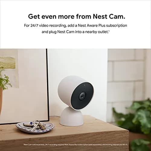 Google Nest Cam Stand - Wired Tabletop Mount for Nest Cam (Battery) - Snow | Secure, Easy Charging thumbnail 5