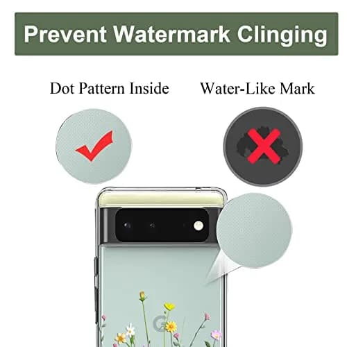 Unov Clear Flower Bouquet Case for Google Pixel 6 5G 6.4 inch | Slim Fit with Camera Protection thumbnail 7