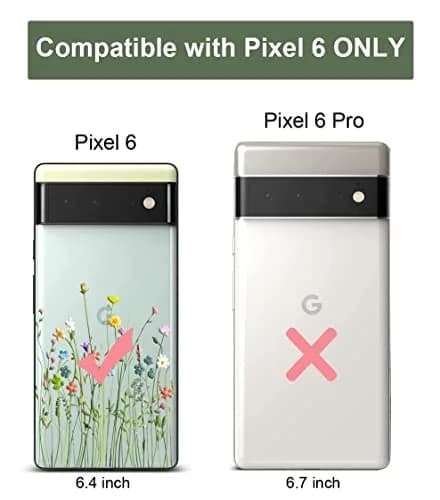Unov Clear Flower Bouquet Case for Google Pixel 6 5G 6.4 inch | Slim Fit with Camera Protection thumbnail 9