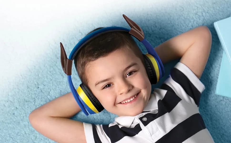 eKids PAW Patrol Chase Bluetooth Headphones for Kids | Kid-Friendly Stereo Sound thumbnail 6