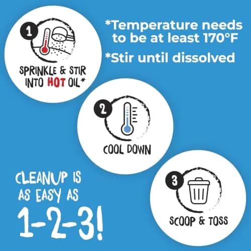 FryAway Super Fry Cooking Oil Solidifier | Plant-Based Oil Hardener for Kitchen Grease Disposal thumbnail 3