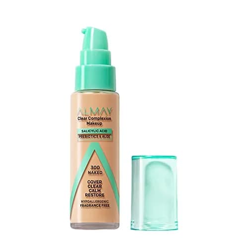 Almay Clear Complexion Acne Foundation Makeup 30ml (1 fl oz) | Hypoallergenic & Fragrance-Free thumbnail 1