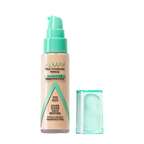Almay Clear Complexion Acne Foundation Makeup 25ml (0.811 Fl Oz) | Medium Coverage, Soft Matte Finish thumbnail 1