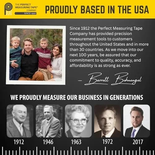 Perfect Measuring Tape - Premium Retractable Tailor’s Tape & Crafters Tape – 80" / 2m - Pocket Sized Fractional Inch & Metric Tape Measure for Fabric, Body, and Sewing Measurements thumbnail 8