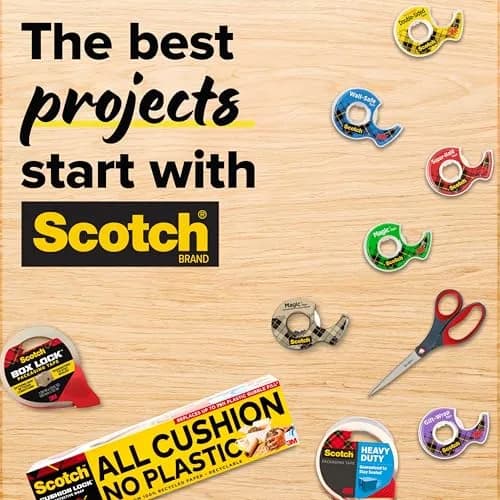 Scotch 8" Precision Scissors, 3 Pack | Titanium-Fused Blades for 100,000+ Cuts thumbnail 9