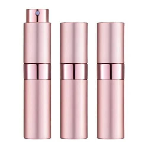 LISAPACK Refillable Perfume Bottle 8ml (0.27 Fl Oz) 3-Pack Pink | TSA Approved Travel Spray Atomizer thumbnail 1