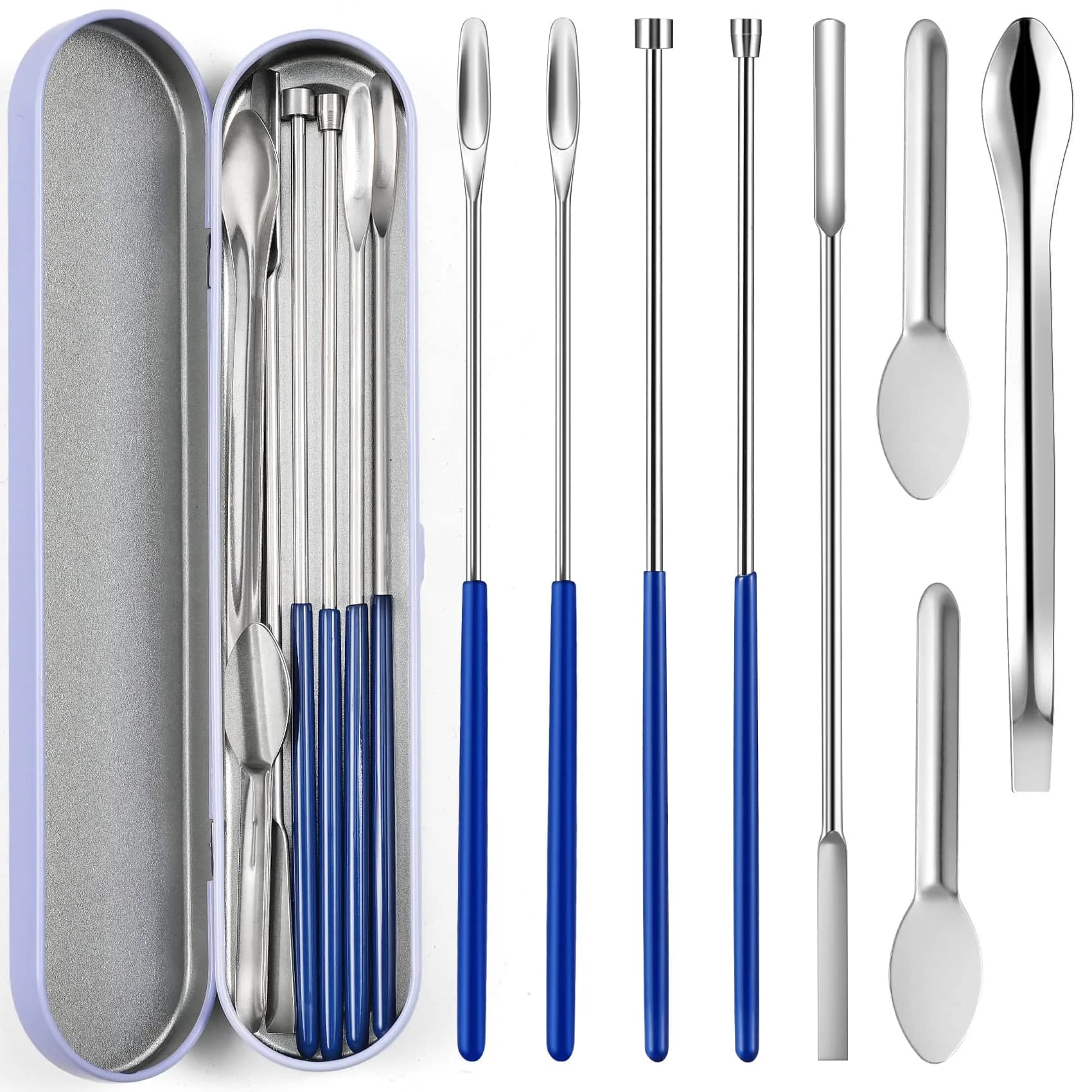 LANDNEOO Gel Lab Supply Kit 8 Piece | Micro Tiny Spoon, Filling Tray & Tamper Tool for Lab & Home Use - main product image