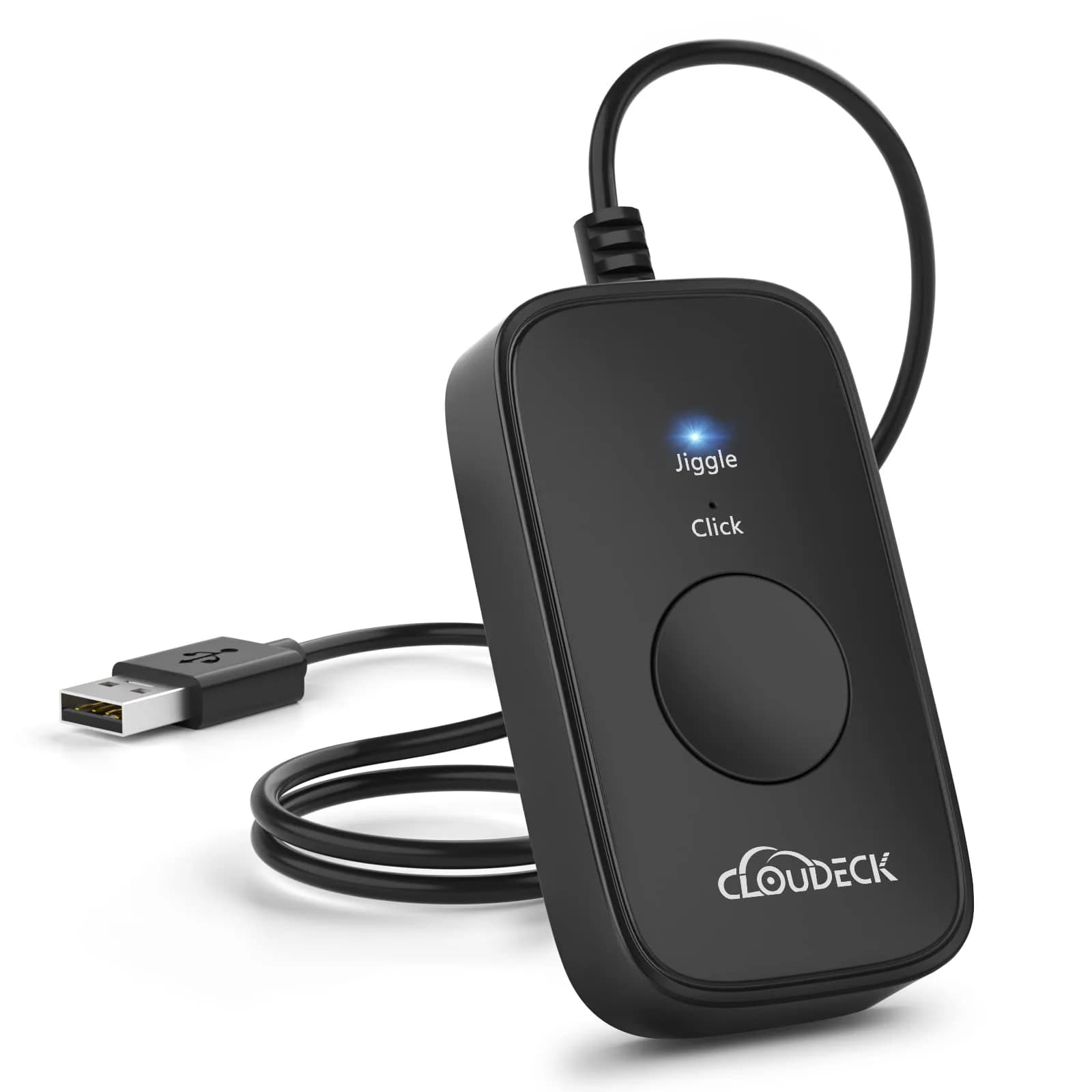 Cloudeck Mouse Jiggler M1-Black | Prevents PC Sleep & Auto Clicks — M1-Black