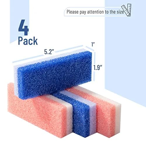 Slick Solutions Natural Pumice Stone Foot Callus Remover, 4 Count | Exfoliates Rough Skin thumbnail 2